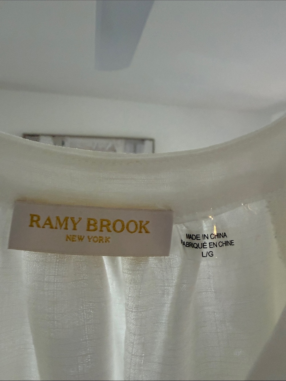 Ramy Brook Ivory Ruffle Button-Front Blouse - Picture 3 of 4